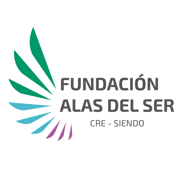 Logo Fundación Alas del Ser con alas coloridas - ONG de desarrollo personal en Córdoba, Argentina